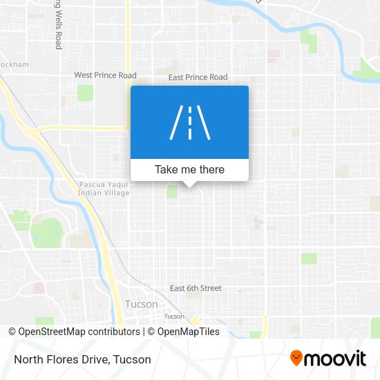 Mapa de North Flores Drive
