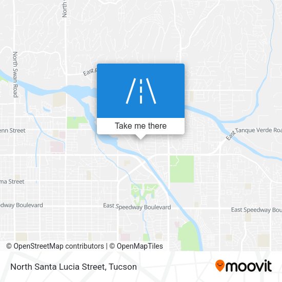 North Santa Lucia Street map
