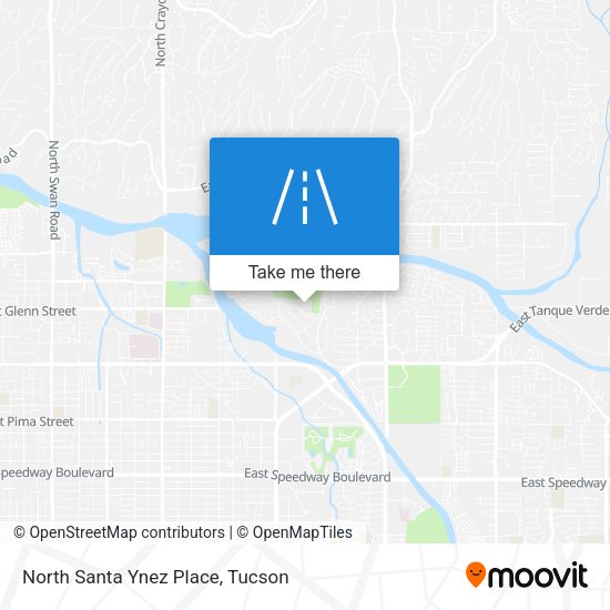 North Santa Ynez Place map