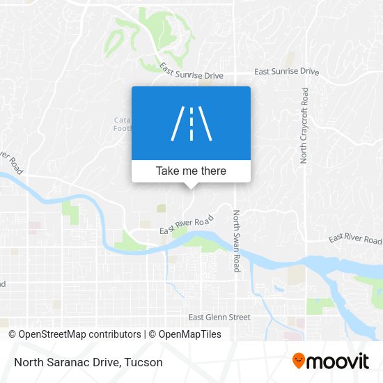 North Saranac Drive map