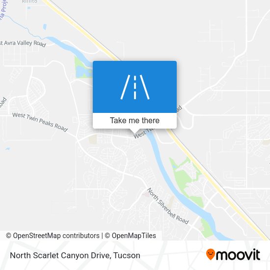 Mapa de North Scarlet Canyon Drive