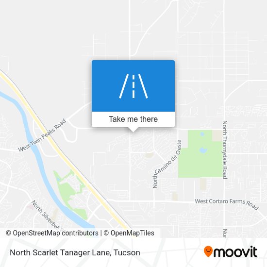 Mapa de North Scarlet Tanager Lane