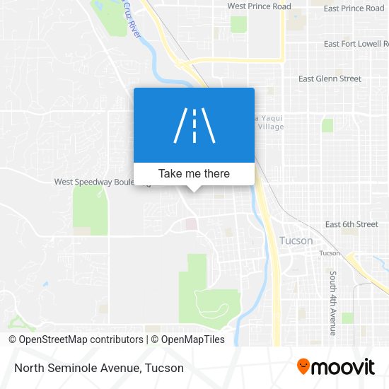 North Seminole Avenue map