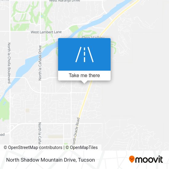 North Shadow Mountain Drive map