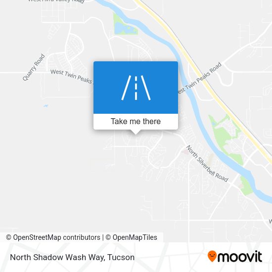 North Shadow Wash Way map