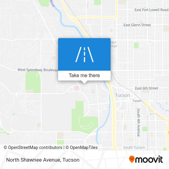 North Shawnee Avenue map