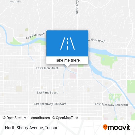 North Sherry Avenue map