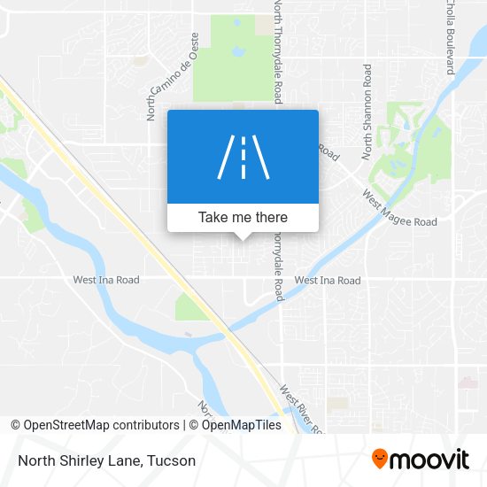 North Shirley Lane map