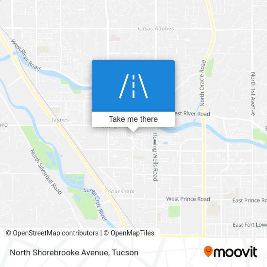 North Shorebrooke Avenue map