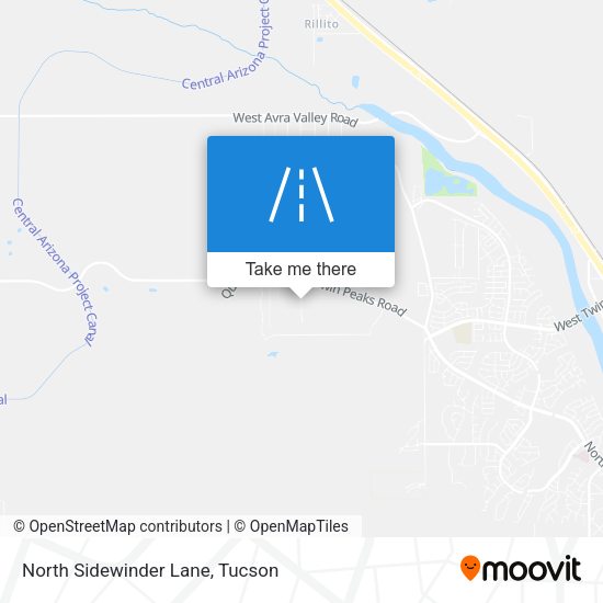 Mapa de North Sidewinder Lane