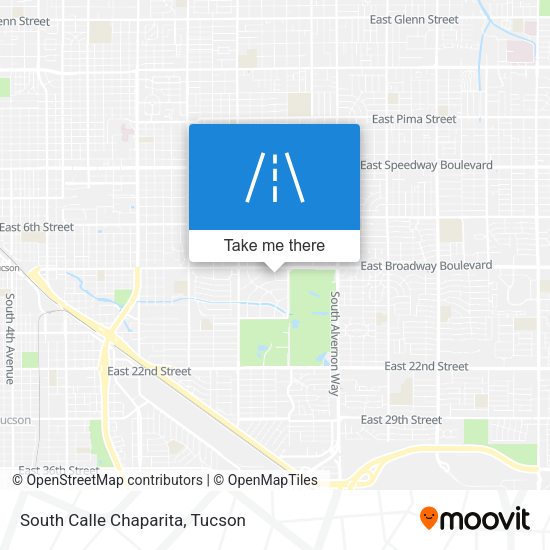 South Calle Chaparita map