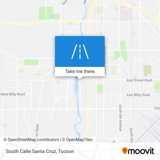 South Calle Santa Cruz map