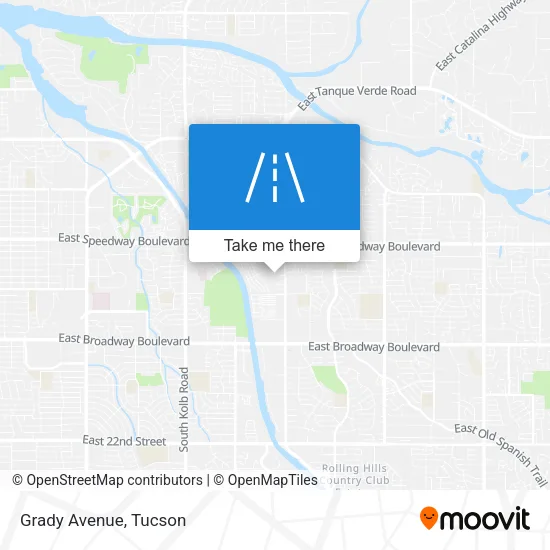 Grady Avenue map