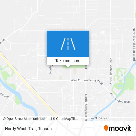 Mapa de Hardy Wash Trail