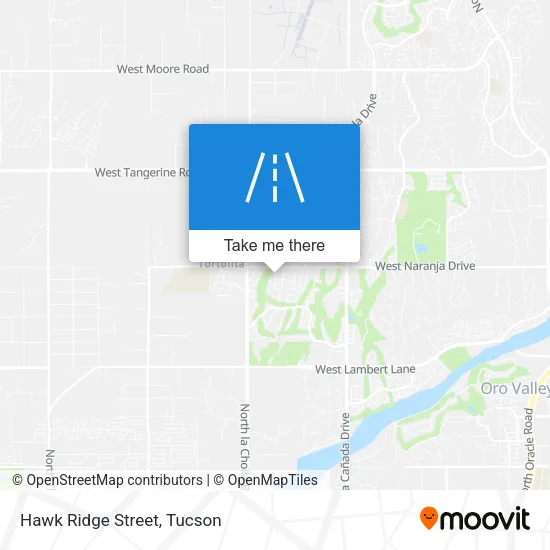 Hawk Ridge Street map
