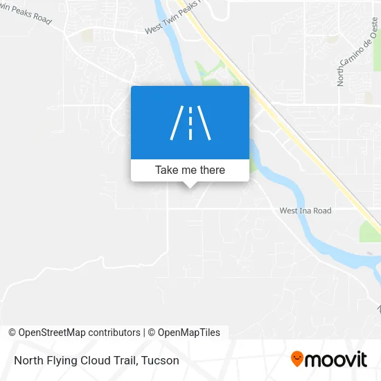 North Flying Cloud Trail map
