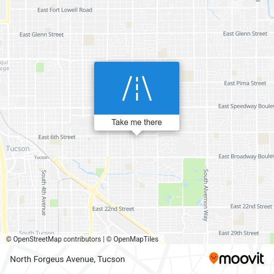 Mapa de North Forgeus Avenue