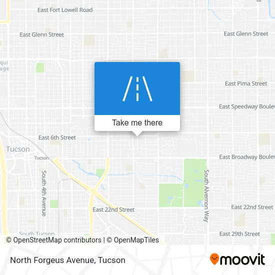 North Forgeus Avenue map