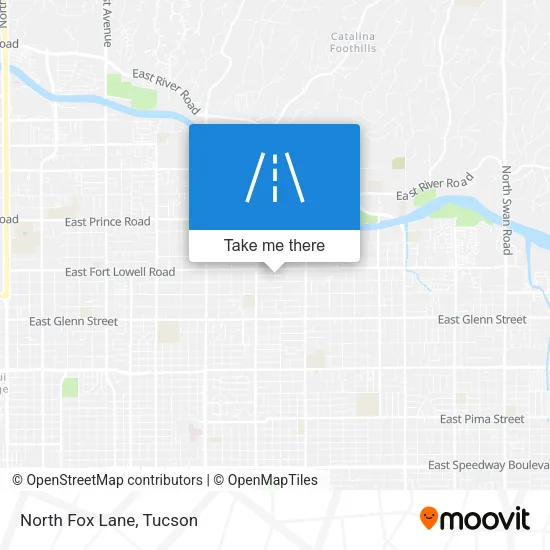 North Fox Lane map