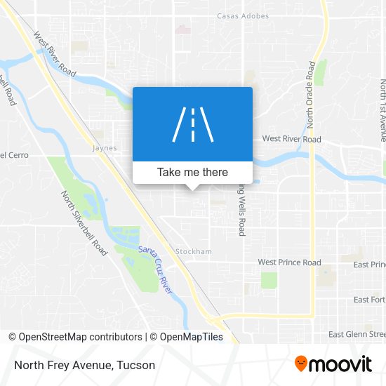 Mapa de North Frey Avenue