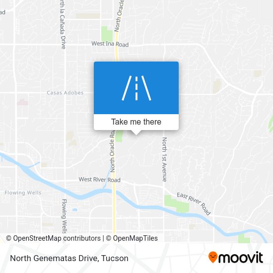 North Genematas Drive map