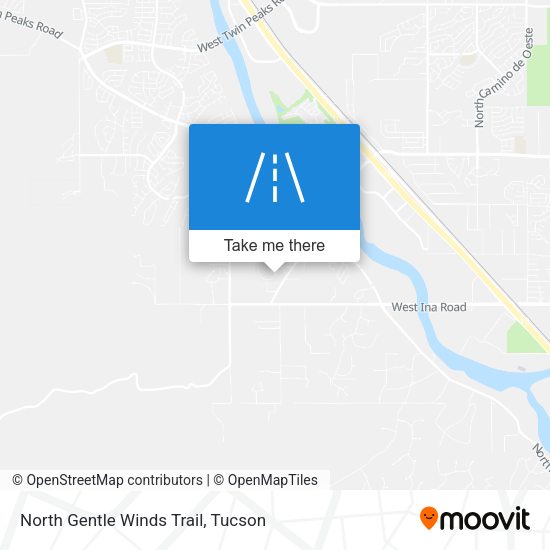 Mapa de North Gentle Winds Trail
