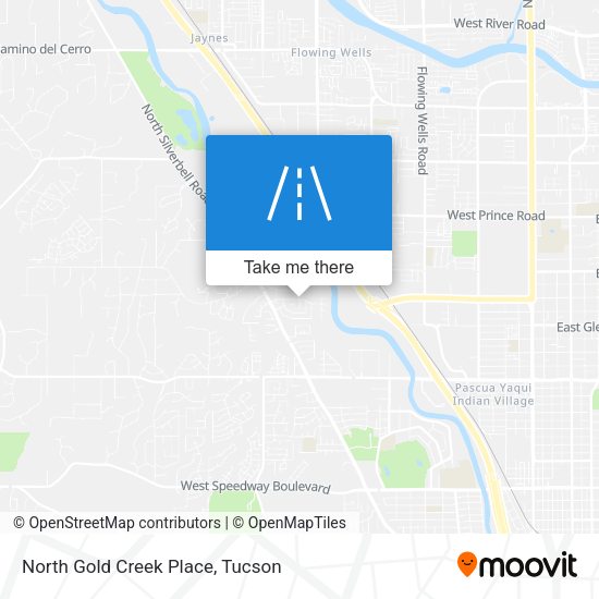 North Gold Creek Place map