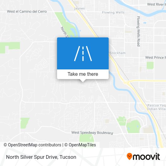 North Silver Spur Drive map