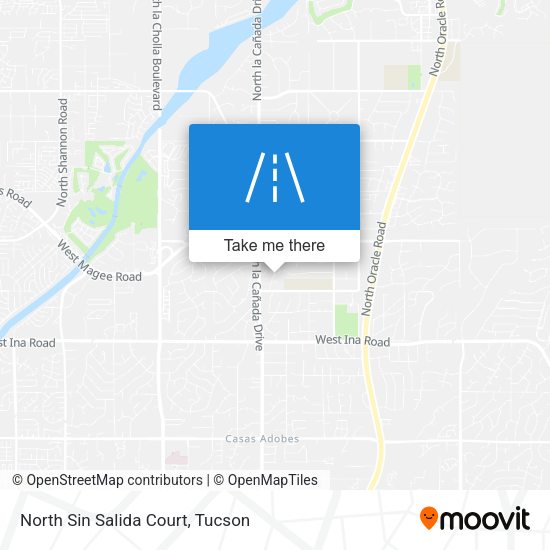 North Sin Salida Court map