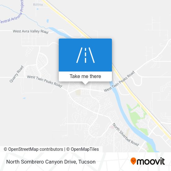 Mapa de North Sombrero Canyon Drive