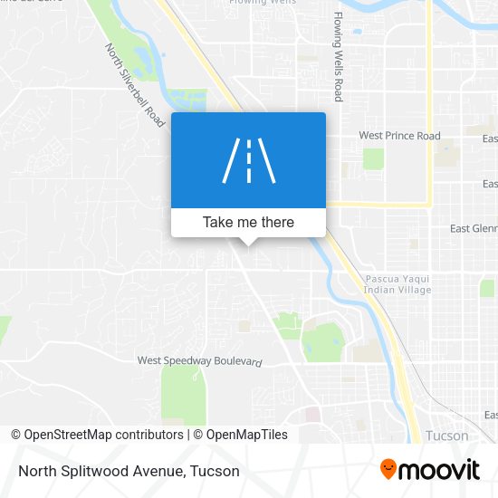 North Splitwood Avenue map