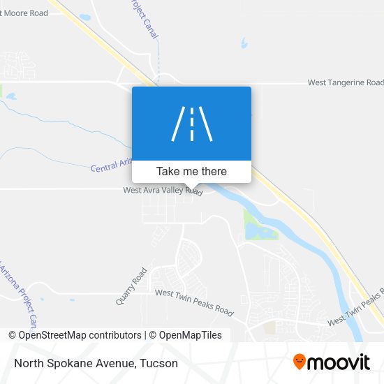 Mapa de North Spokane Avenue