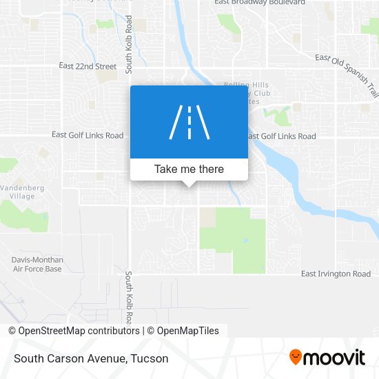South Carson Avenue map