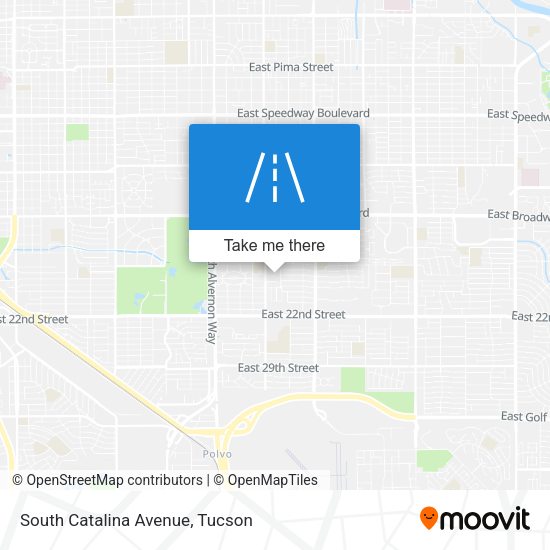 Mapa de South Catalina Avenue