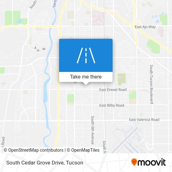 South Cedar Grove Drive map