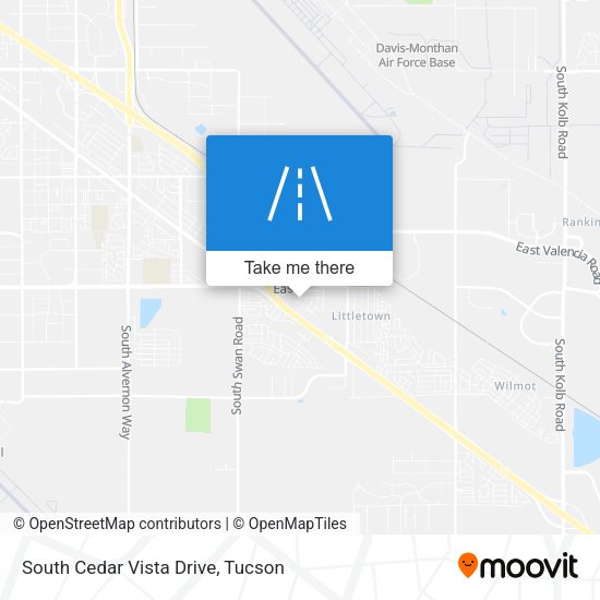 South Cedar Vista Drive map