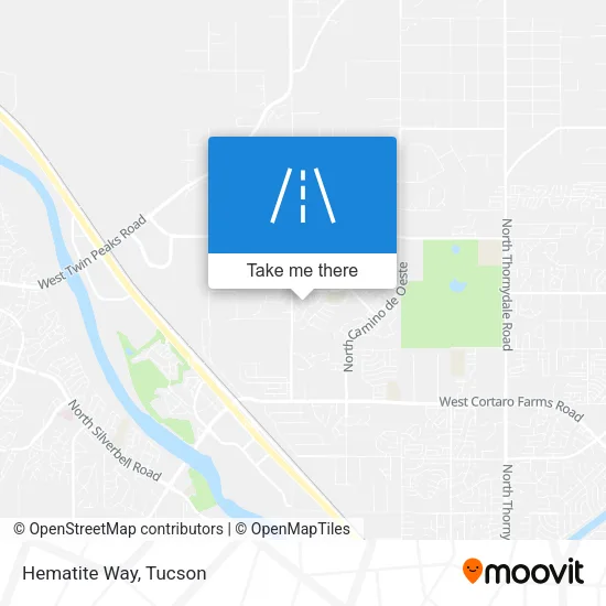 Hematite Way map