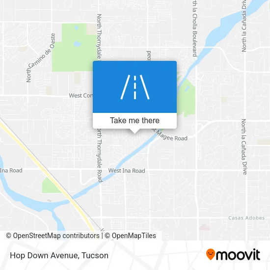 Hop Down Avenue map