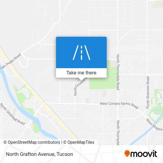 North Grafton Avenue map