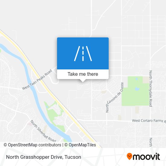 North Grasshopper Drive map