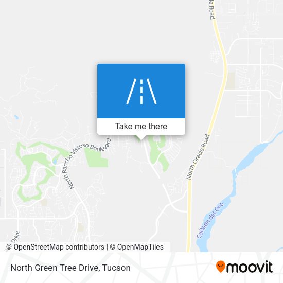 North Green Tree Drive map