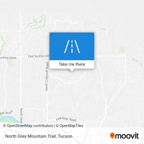 North Grey Mountain Trail map