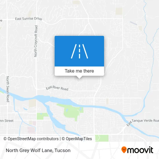 North Grey Wolf Lane map