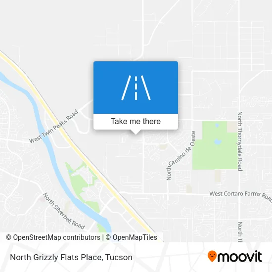 North Grizzly Flats Place map