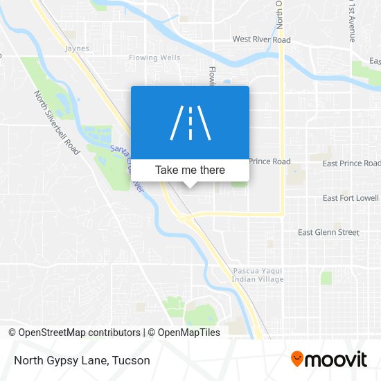 North Gypsy Lane map