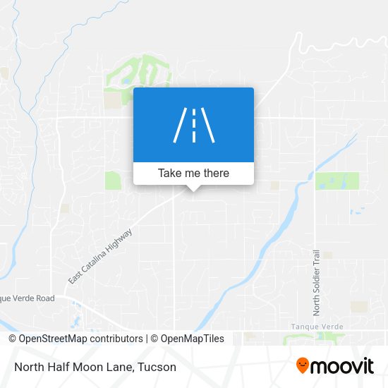 North Half Moon Lane map