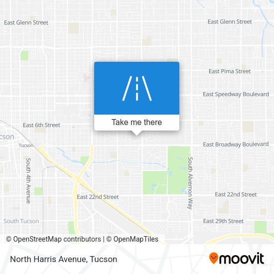 North Harris Avenue map