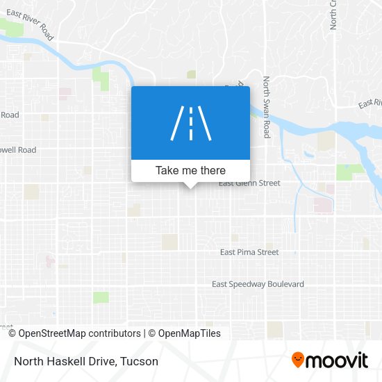 North Haskell Drive map
