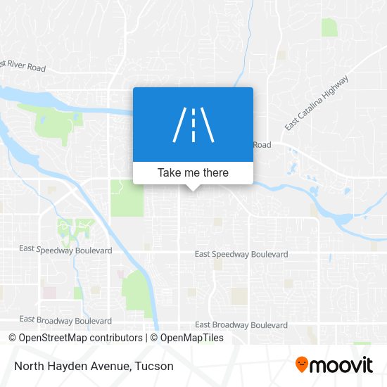 North Hayden Avenue map