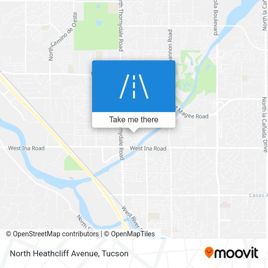 North Heathcliff Avenue map